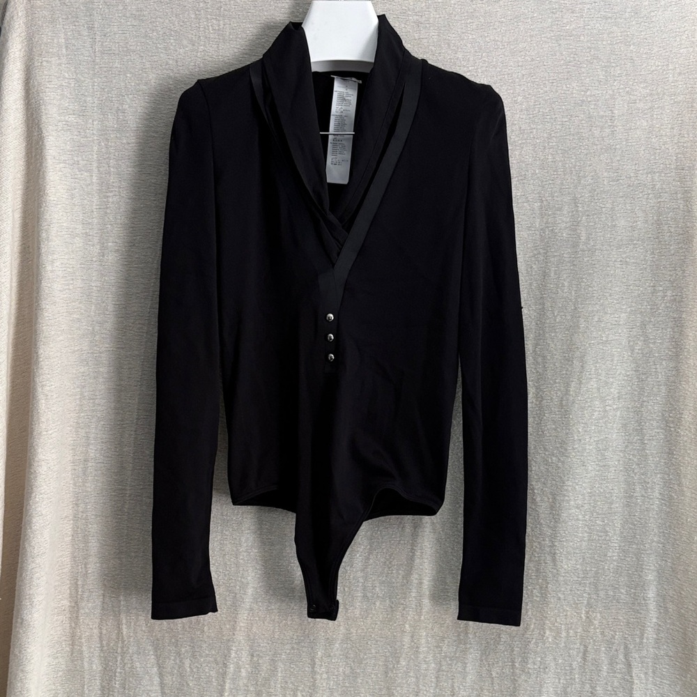 Wolford V Neck Layered Bodysuit